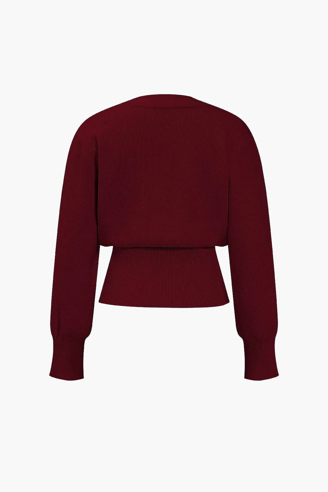 V-Neck Sweater Cardigan - Image 13