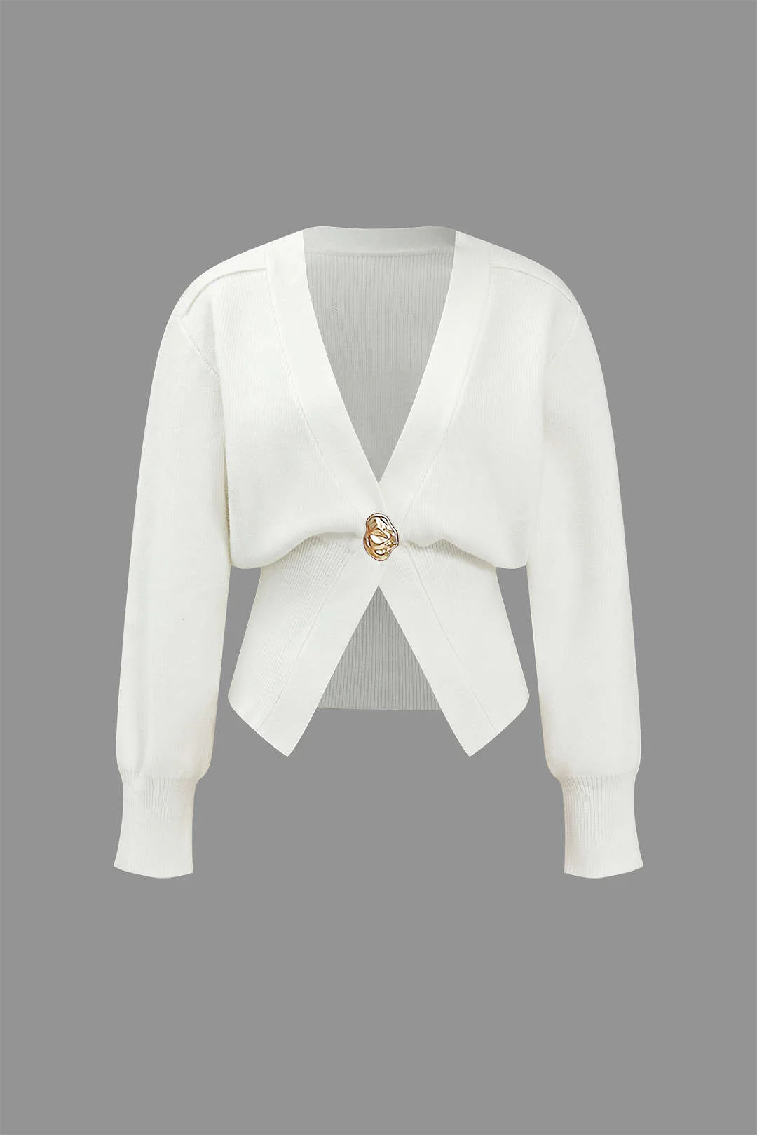 V-Neck Sweater Cardigan - Image 16