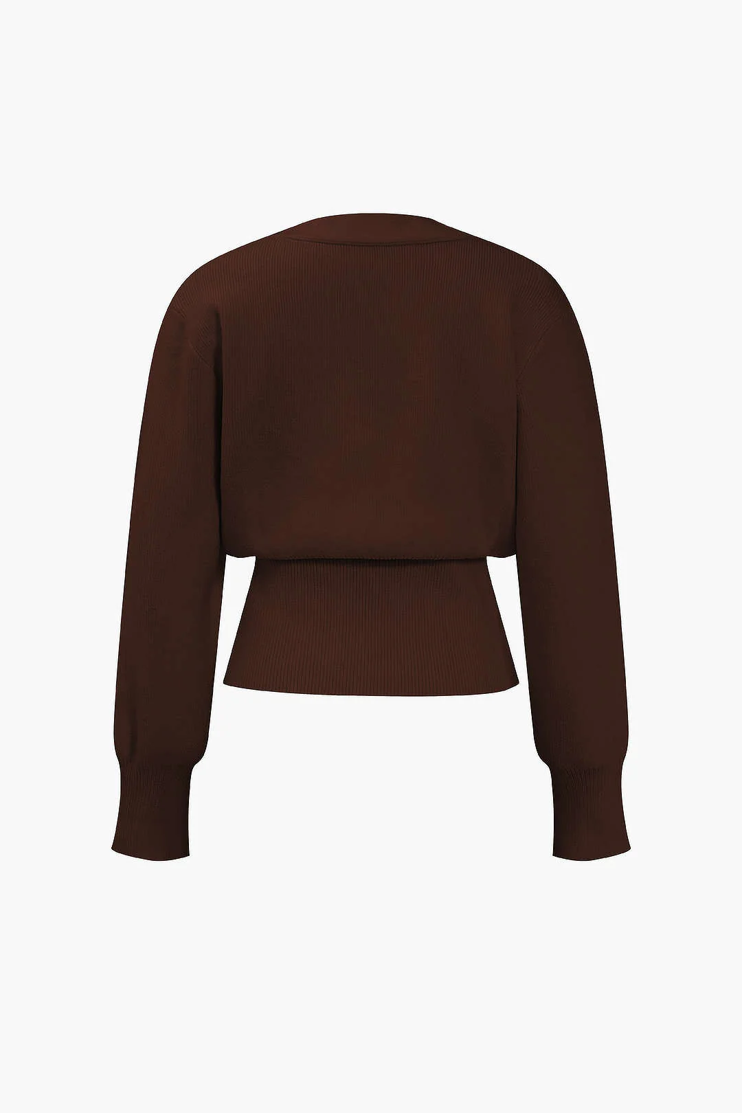 V-Neck Sweater Cardigan - Image 2