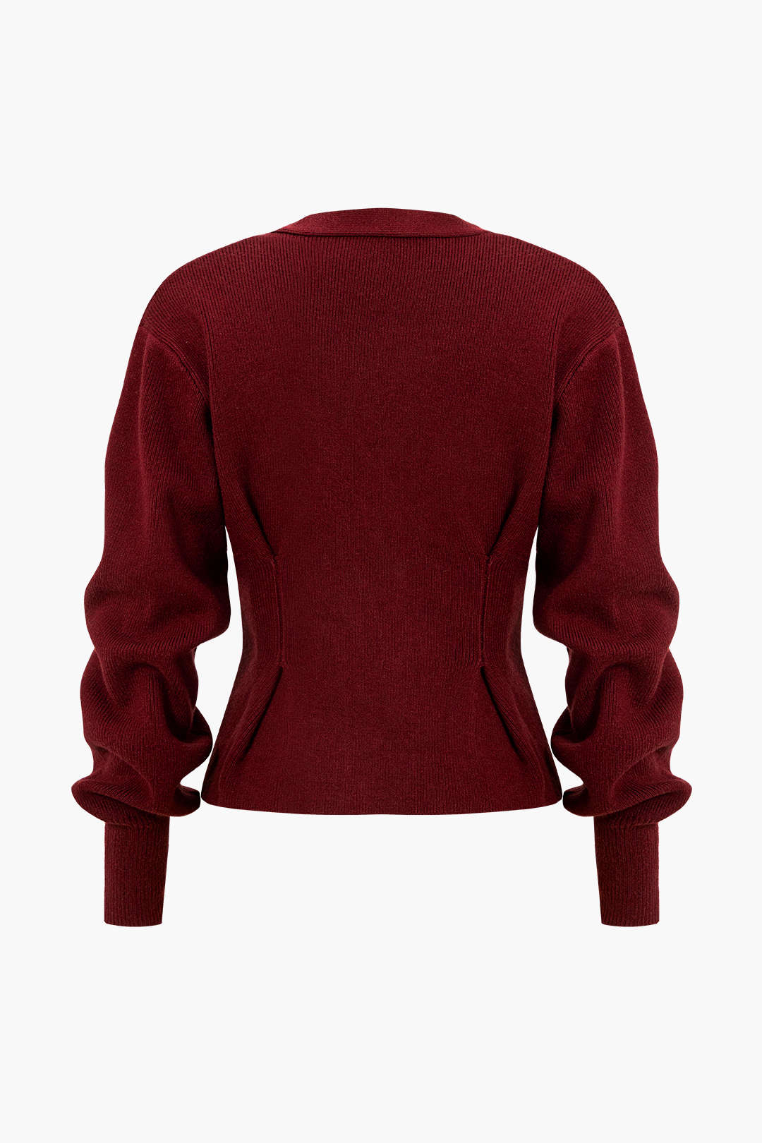 Knit Button V-neck Cardigan - Image 2
