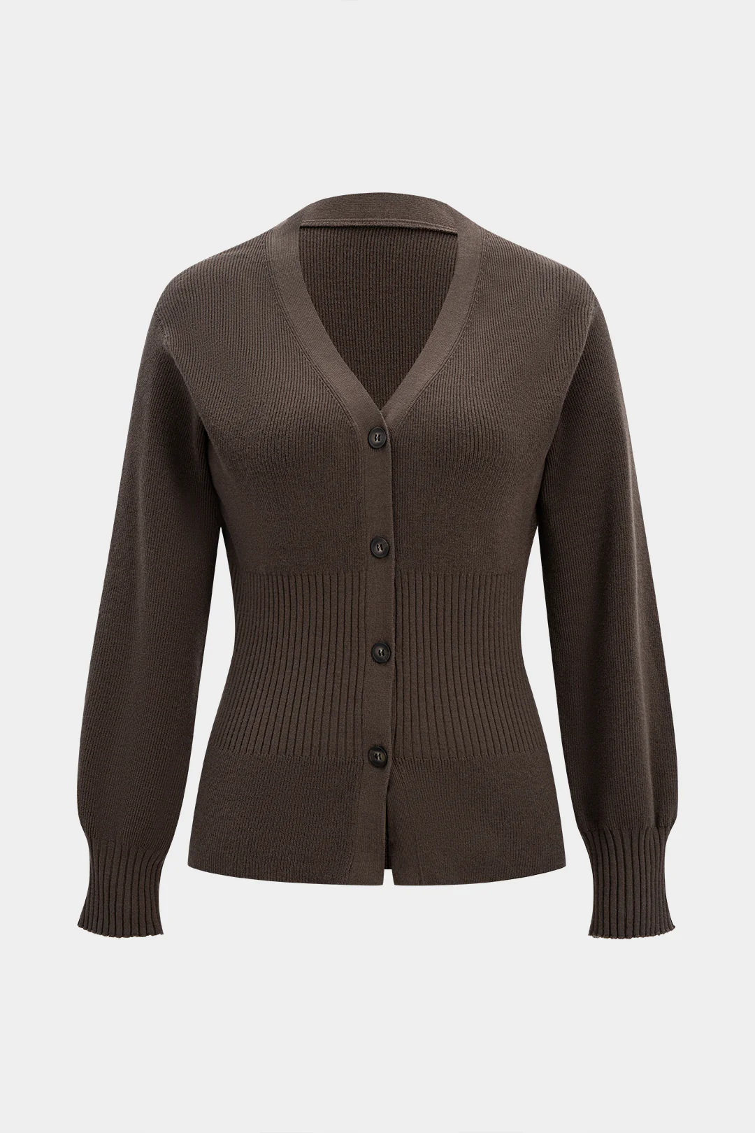 Knit Button Sweater Cardigan - Image 5