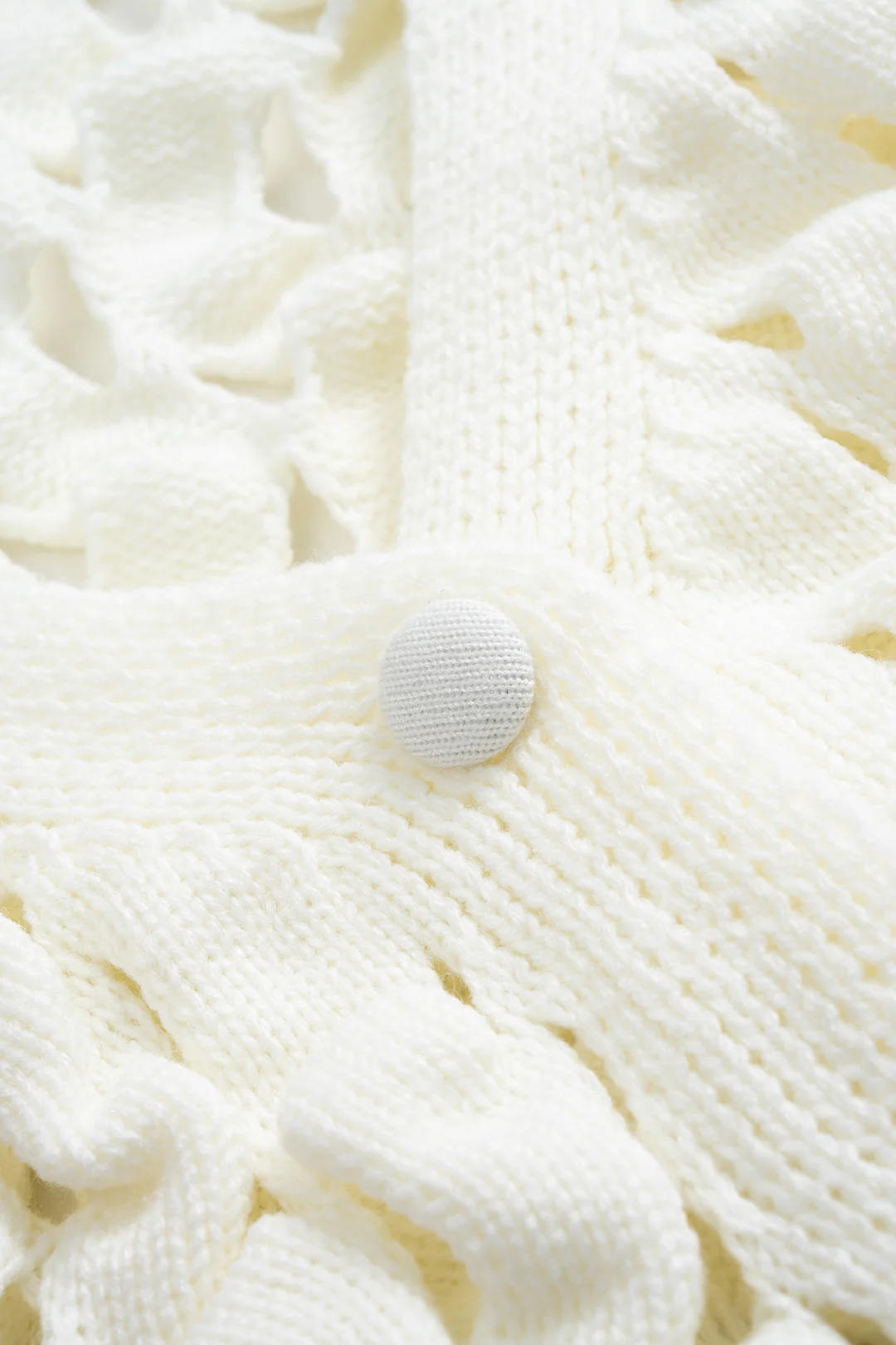 Knit Cut Out Sweater Cardigan - Image 3