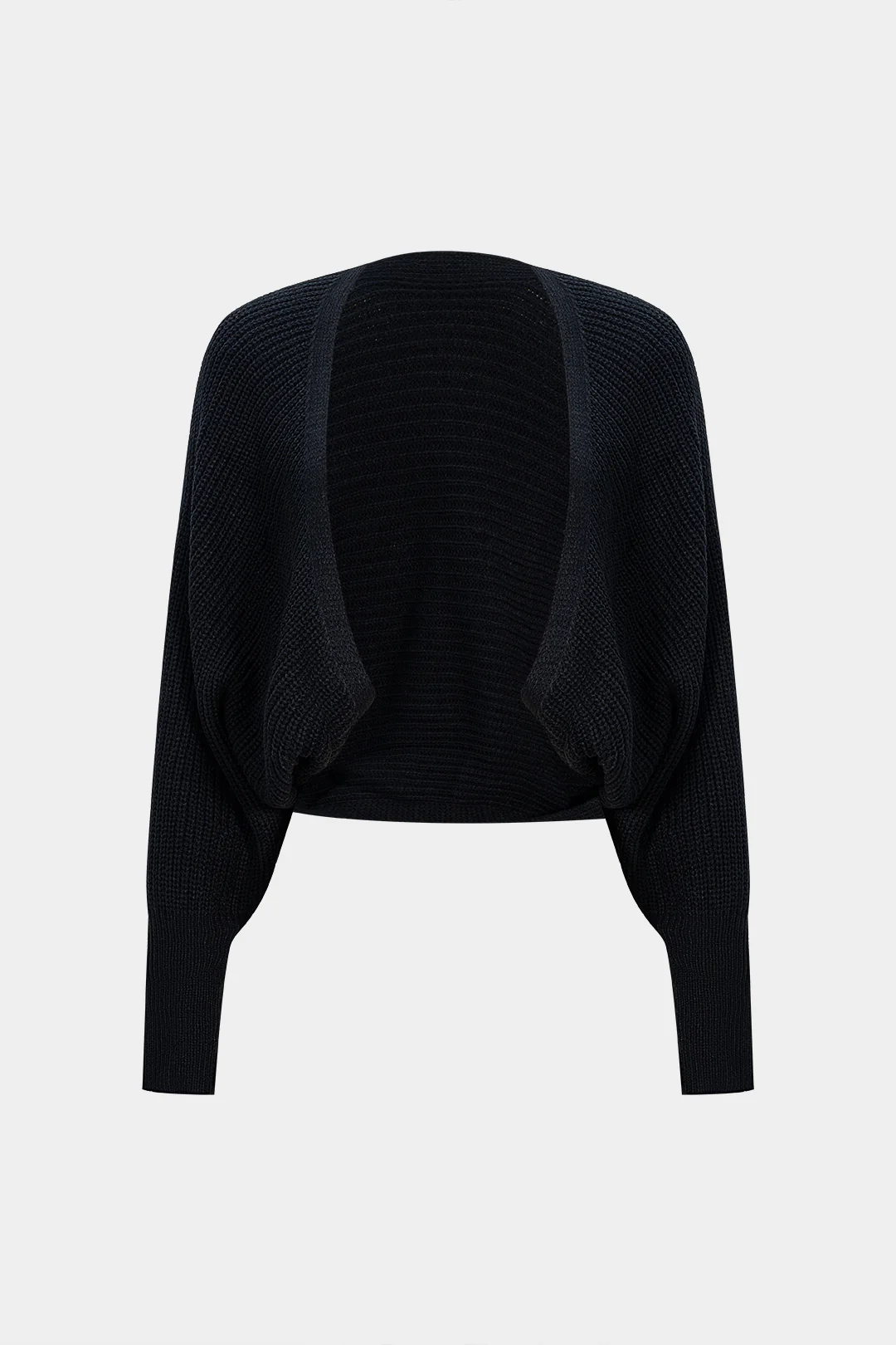 Solid Draped Sweater Cardigan - Image 5