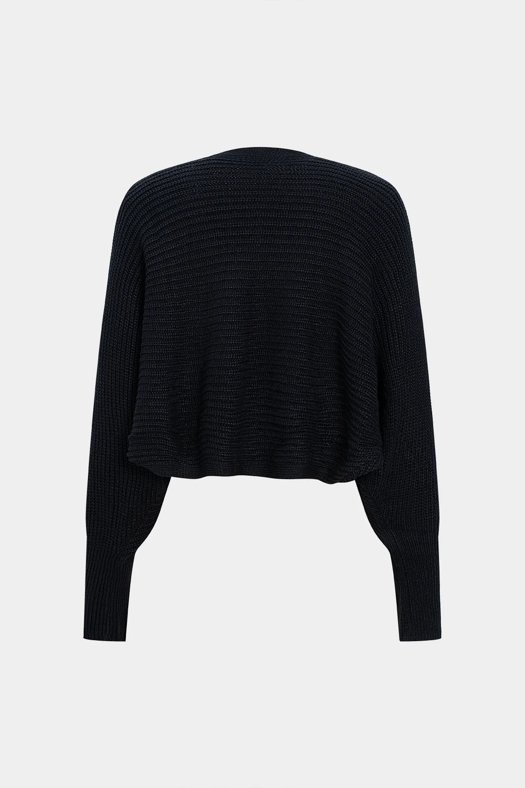 Solid Draped Sweater Cardigan - Image 6