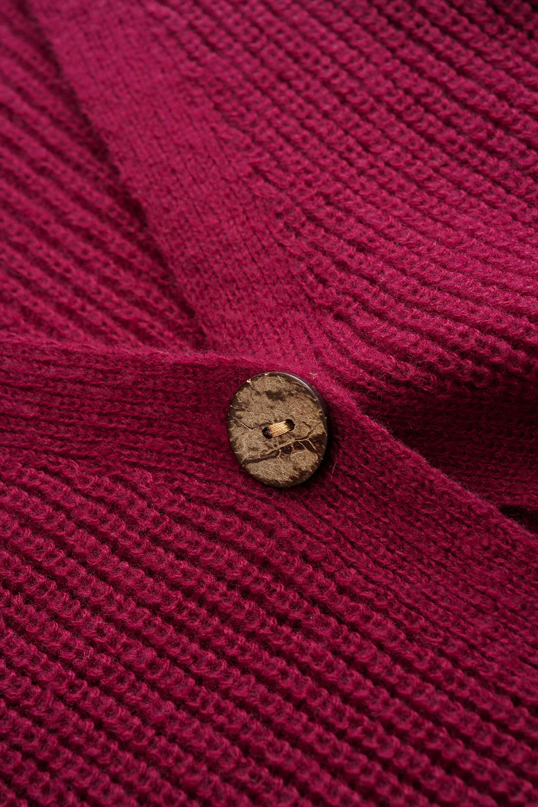 Knit V-Neck Cardigan - Image 3