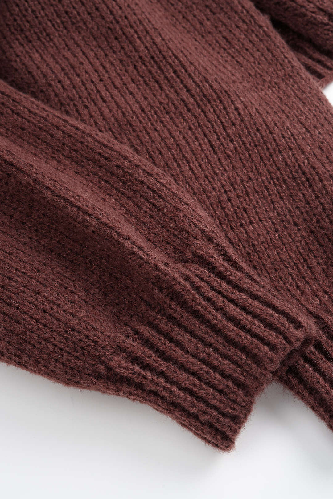Knit Round Neck Tie-Up Cardigan - Image 9