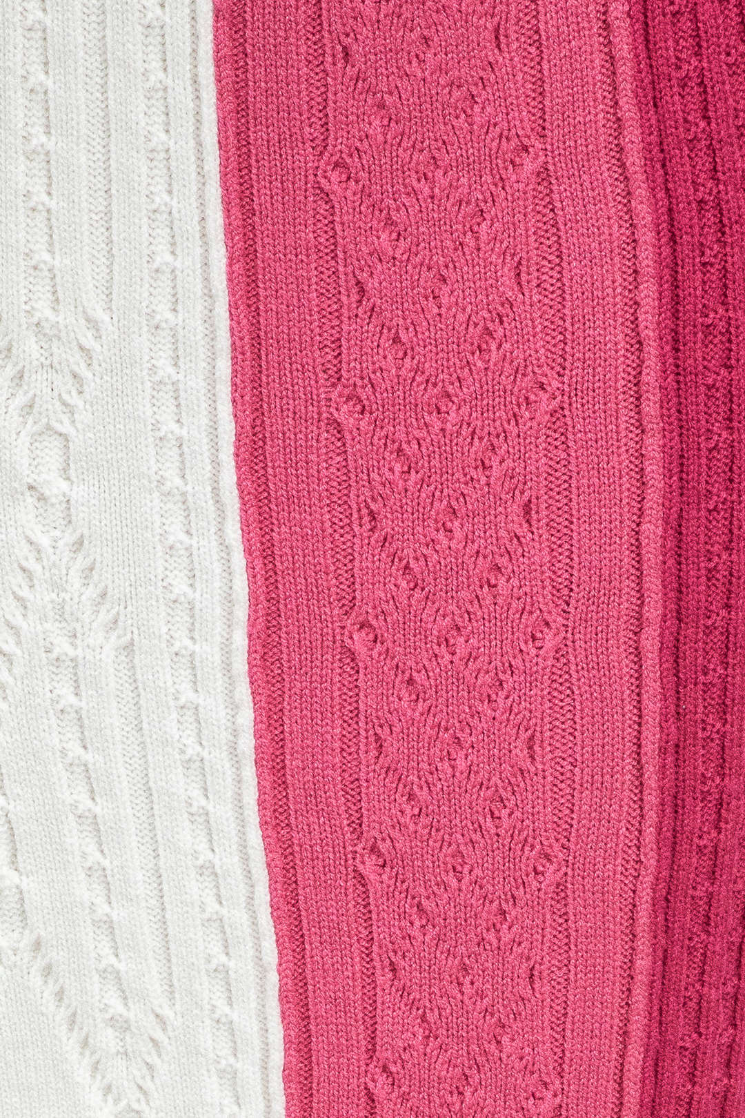 Contrast Fringe Hem Knit Midi Skirt - Image 7