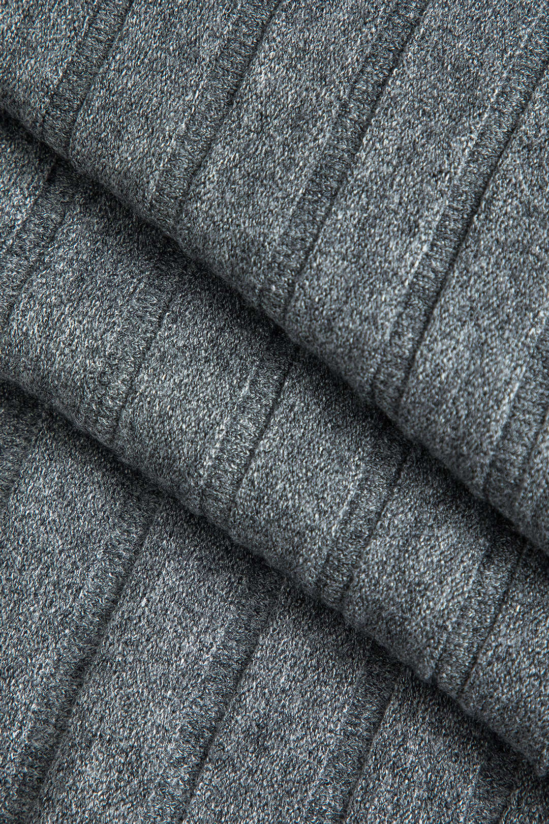 Solid High Waist Sweater Skirt - Image 5