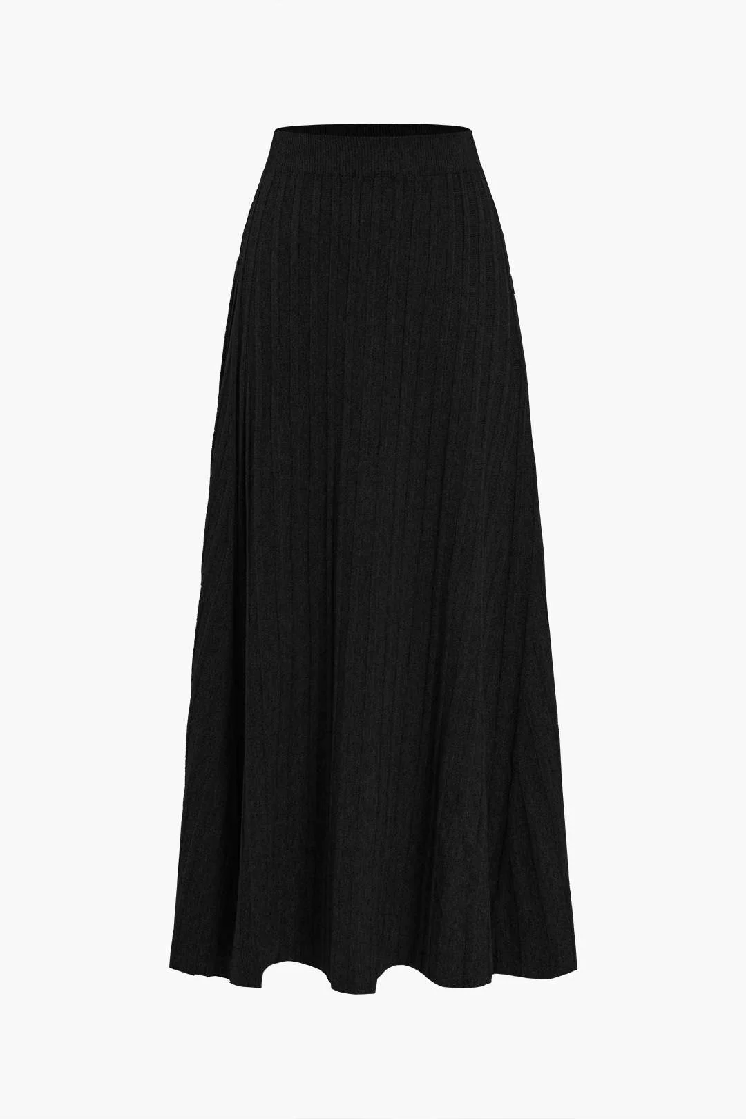 Solid High Waist Sweater Skirt - Image 8