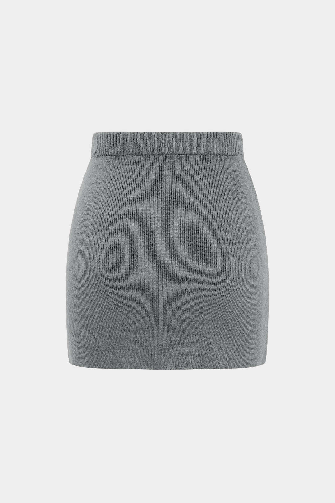 Knit Solid Mini Skirt - Image 14
