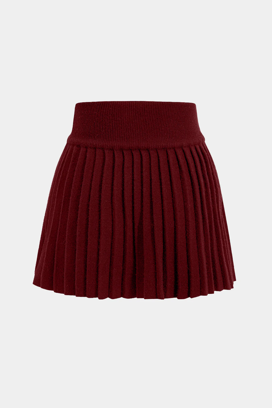 Basic Knit Pleated Skirt - Image 2