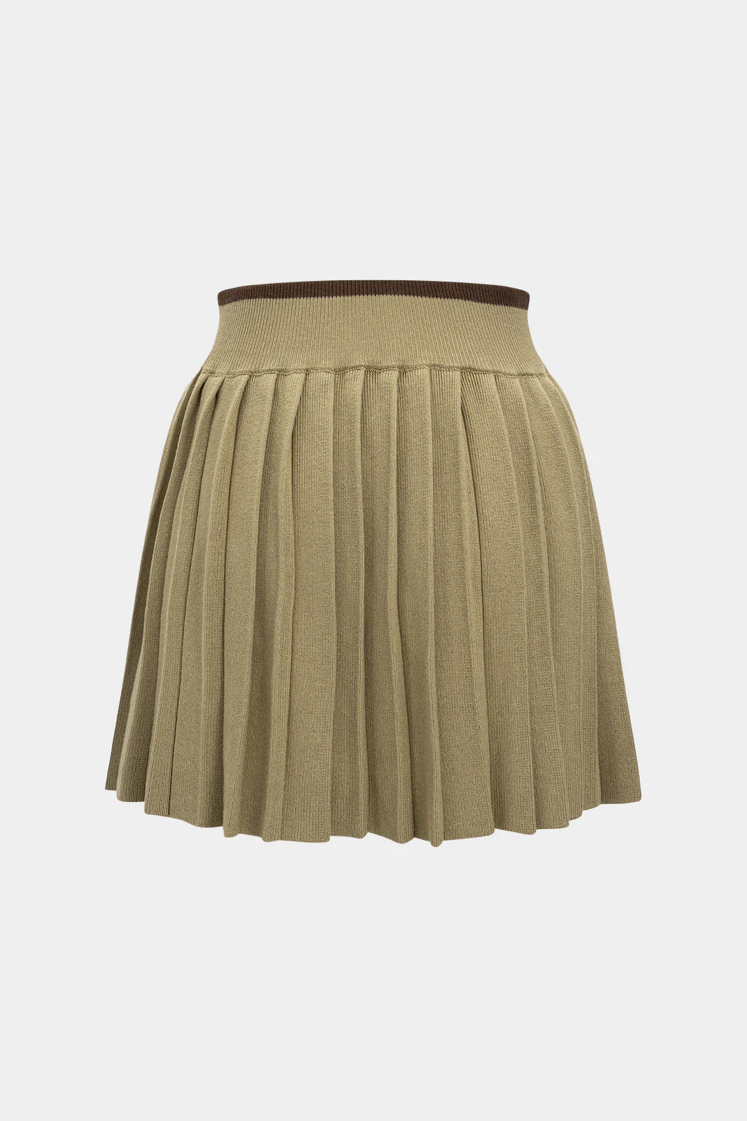 Knit Patchwork High Waist Skirt - Image 2