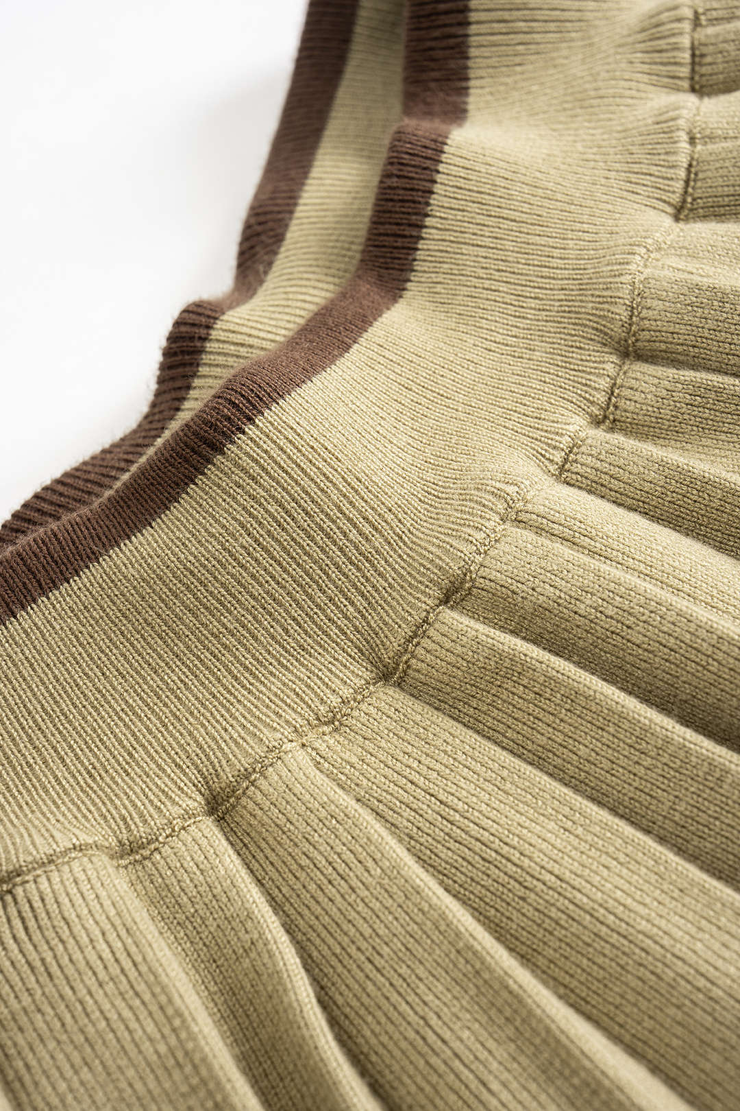 Knit Patchwork High Waist Skirt - Image 3