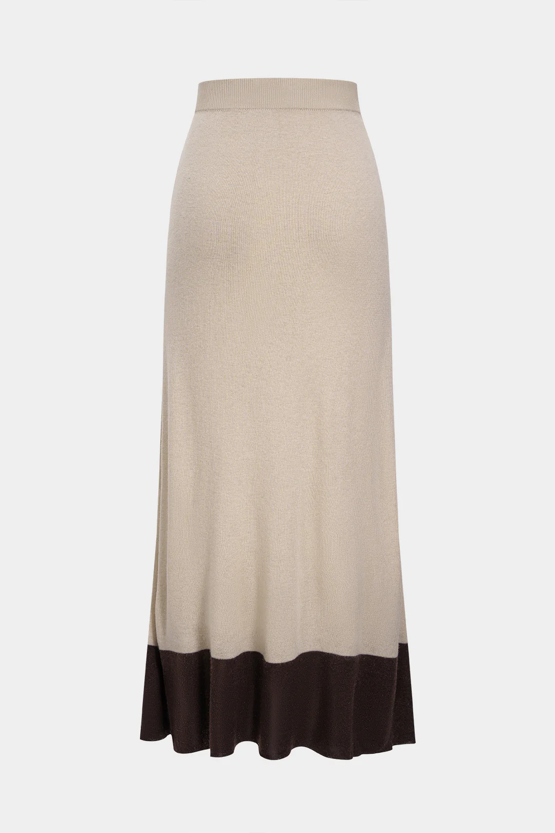 Knit Contrast Ruched Skirt - Image 6