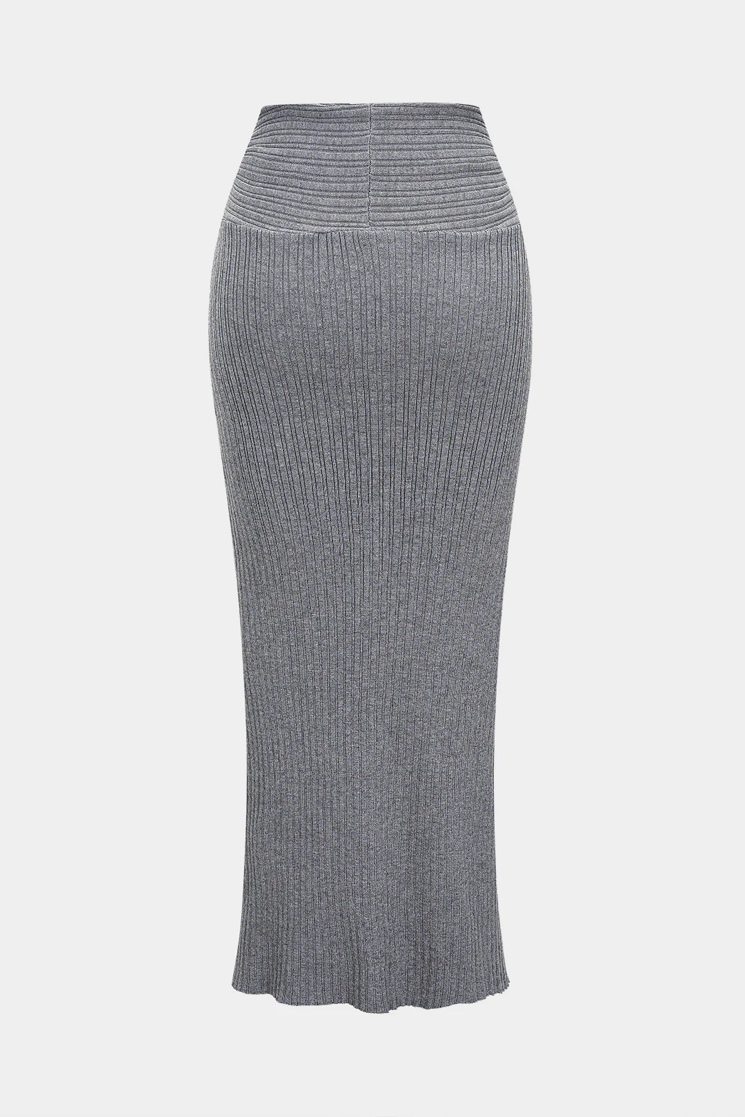 Knit Solid Twist Knot Skirt - Image 3