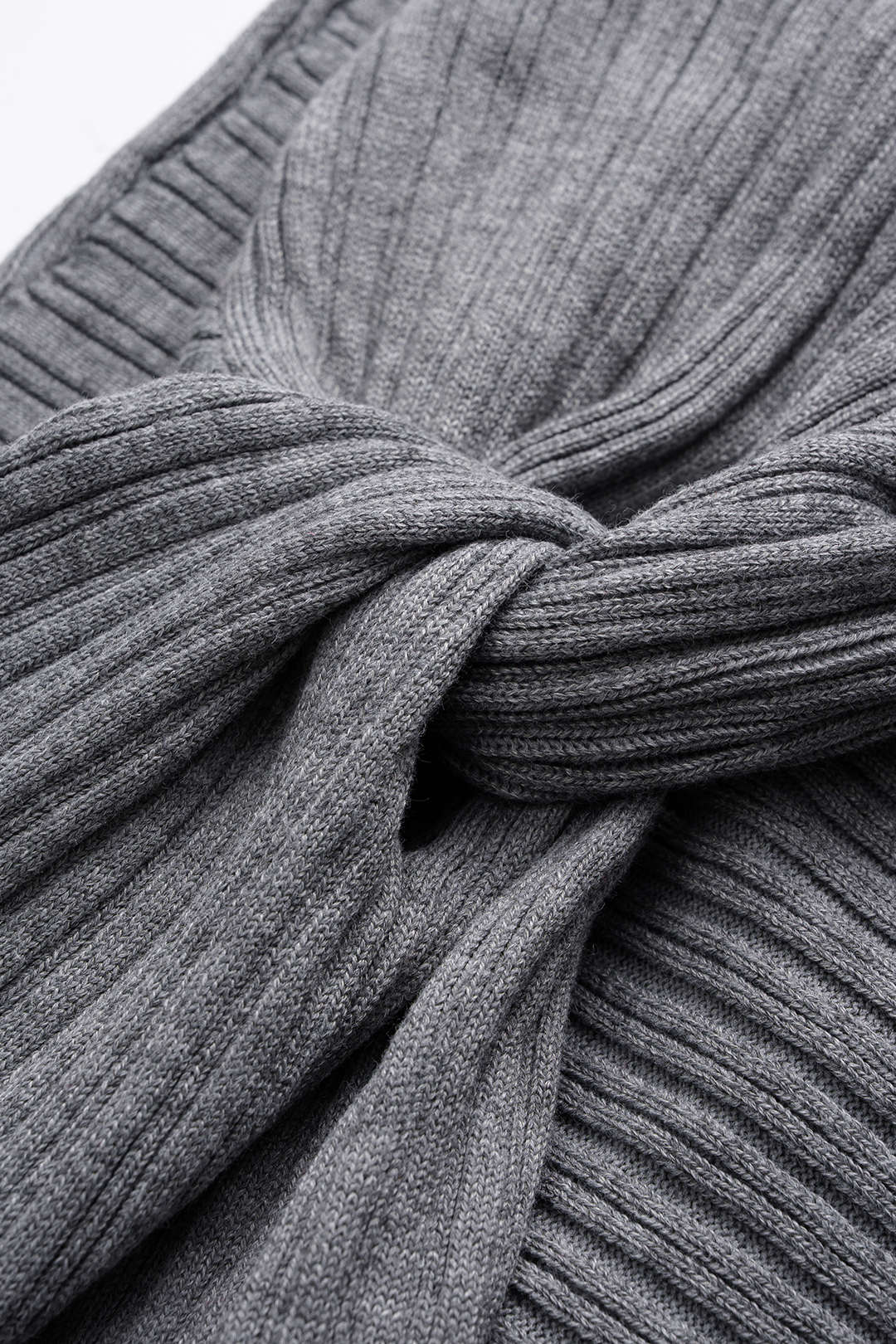 Knit Solid Twist Knot Skirt - Image 4