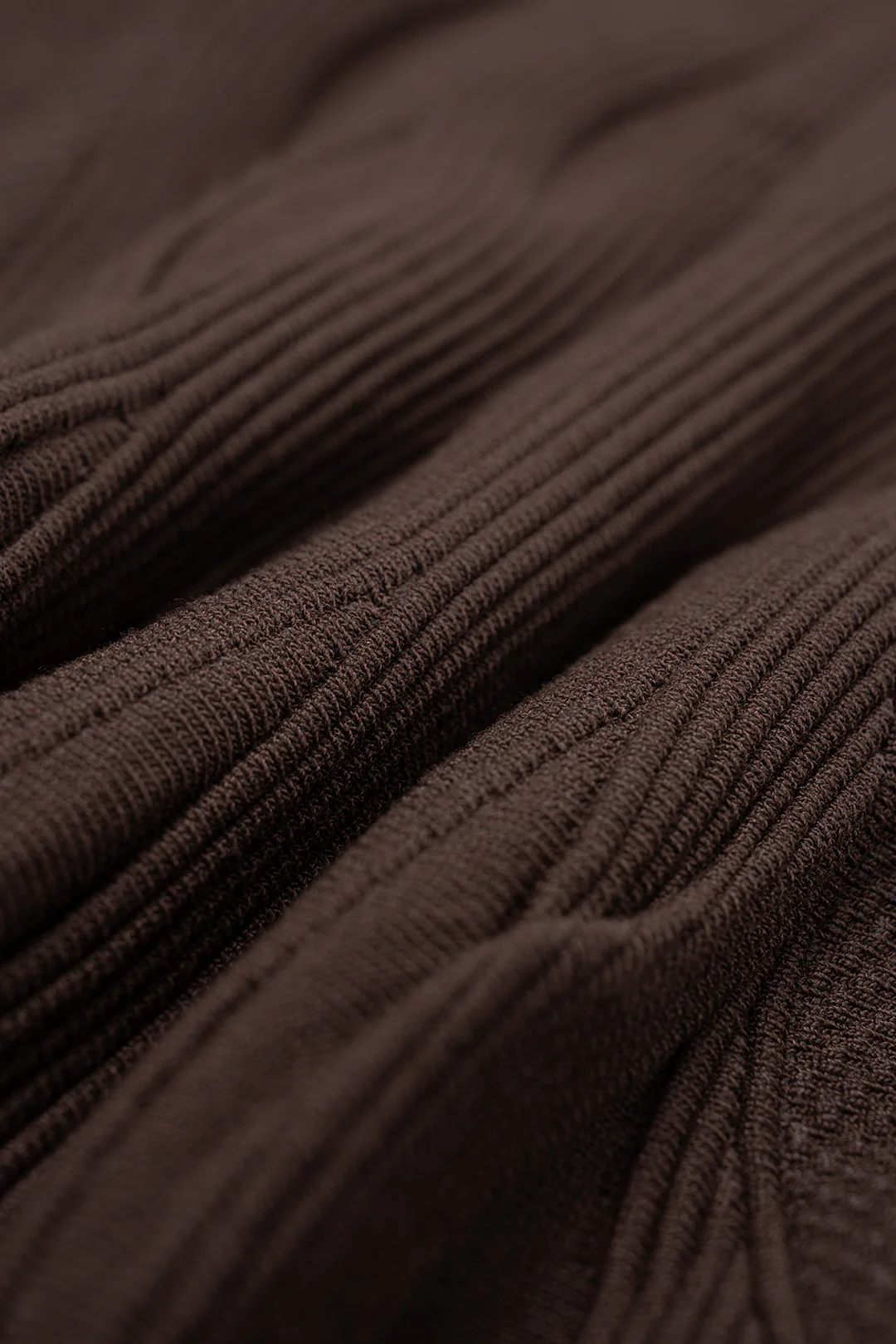 Knit Texture Ruched A-Line Skirt - Image 2
