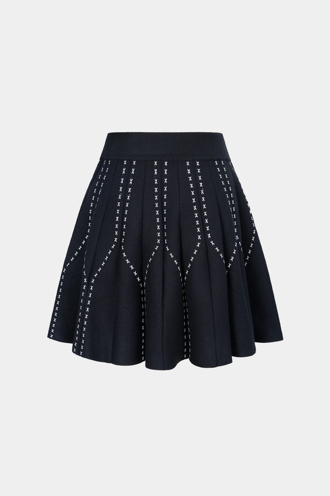 Knit Ribbed Mini Skirt - Image 2