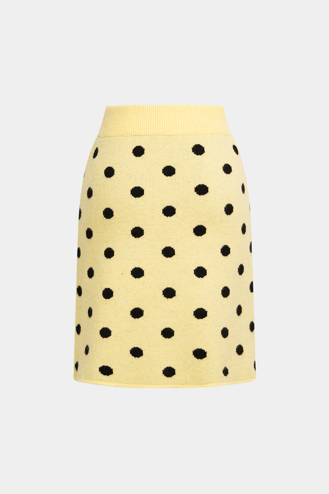 Knit Polka Dots Print Skirt - Image 2