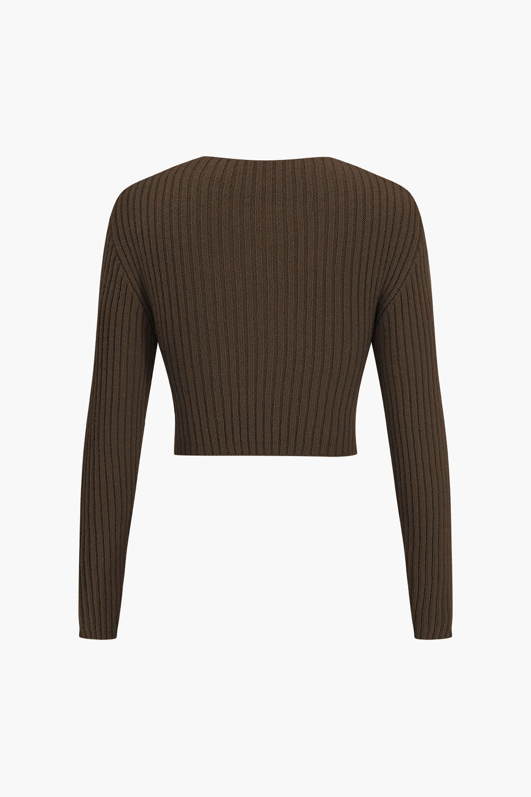 Crossed Sweater Long-Sleeve Top - Image 12