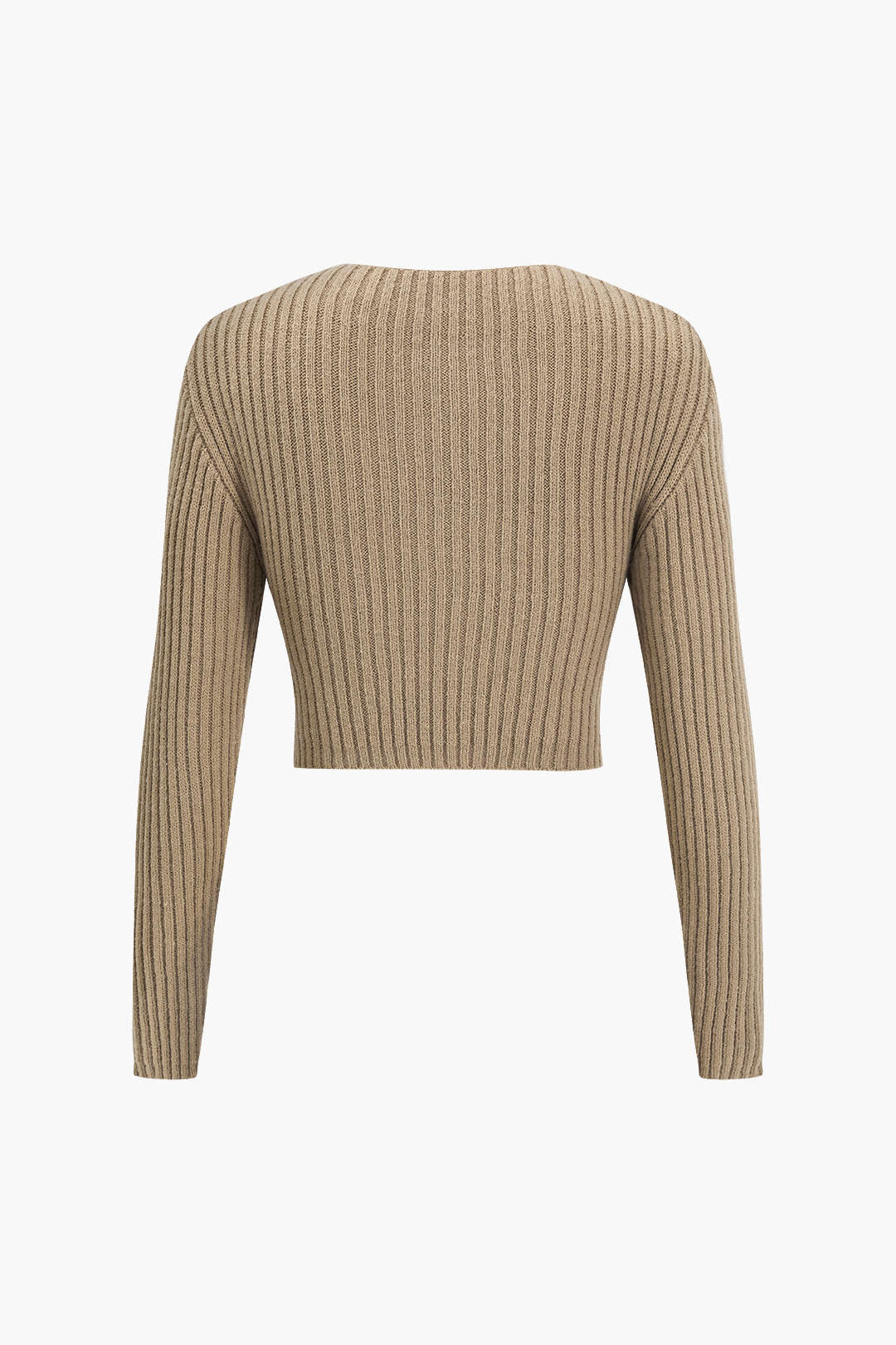 Crossed Sweater Long-Sleeve Top - Image 9
