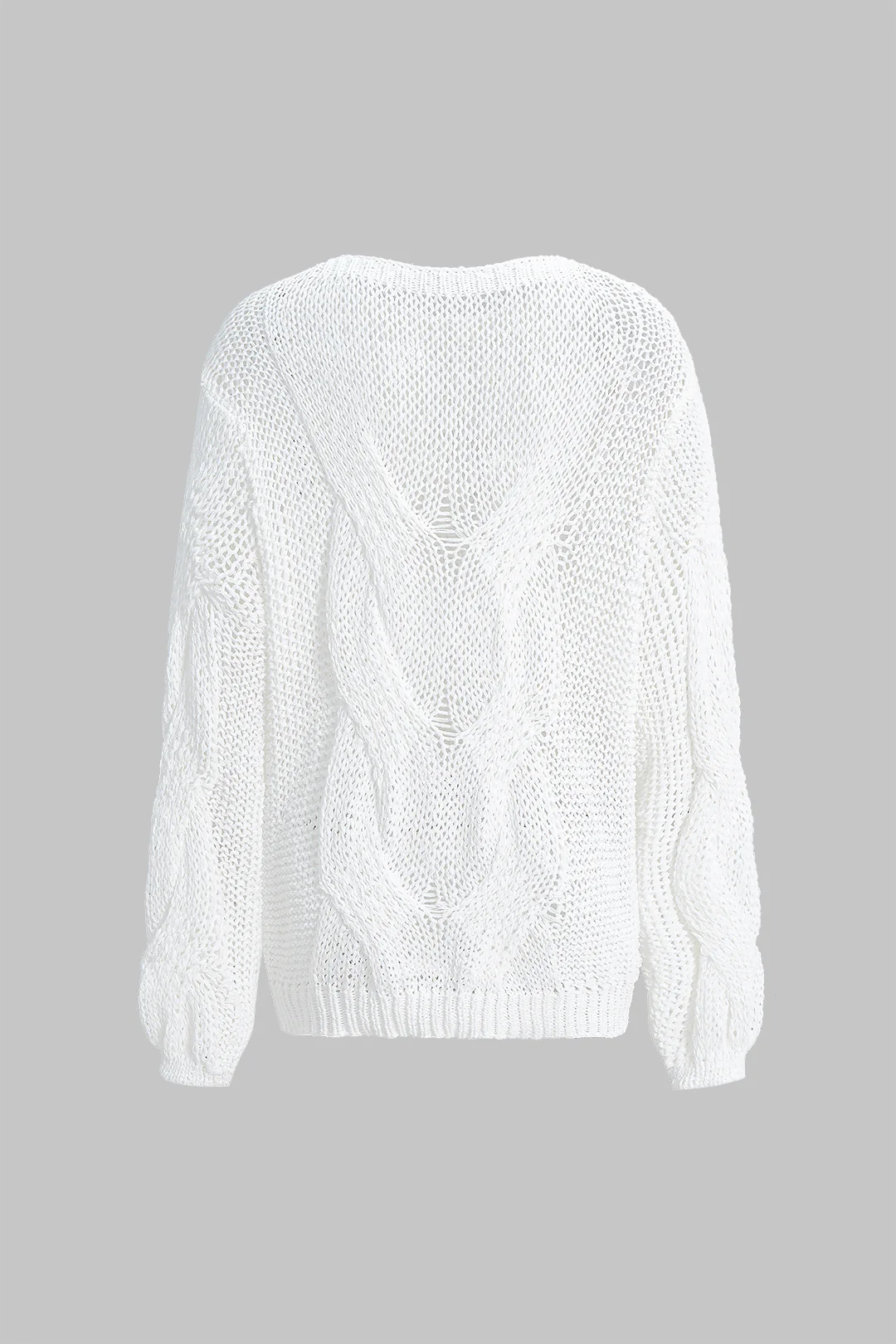 Knit Cut Out Long-Sleeve Top - Image 2