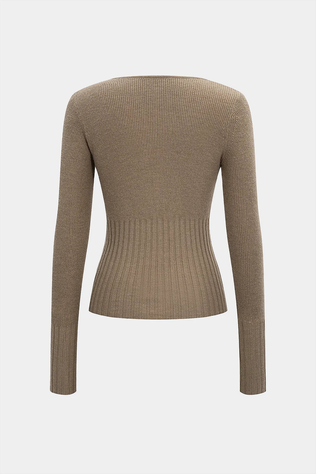 Knit Square Neck Long-Sleeve Top - Image 2