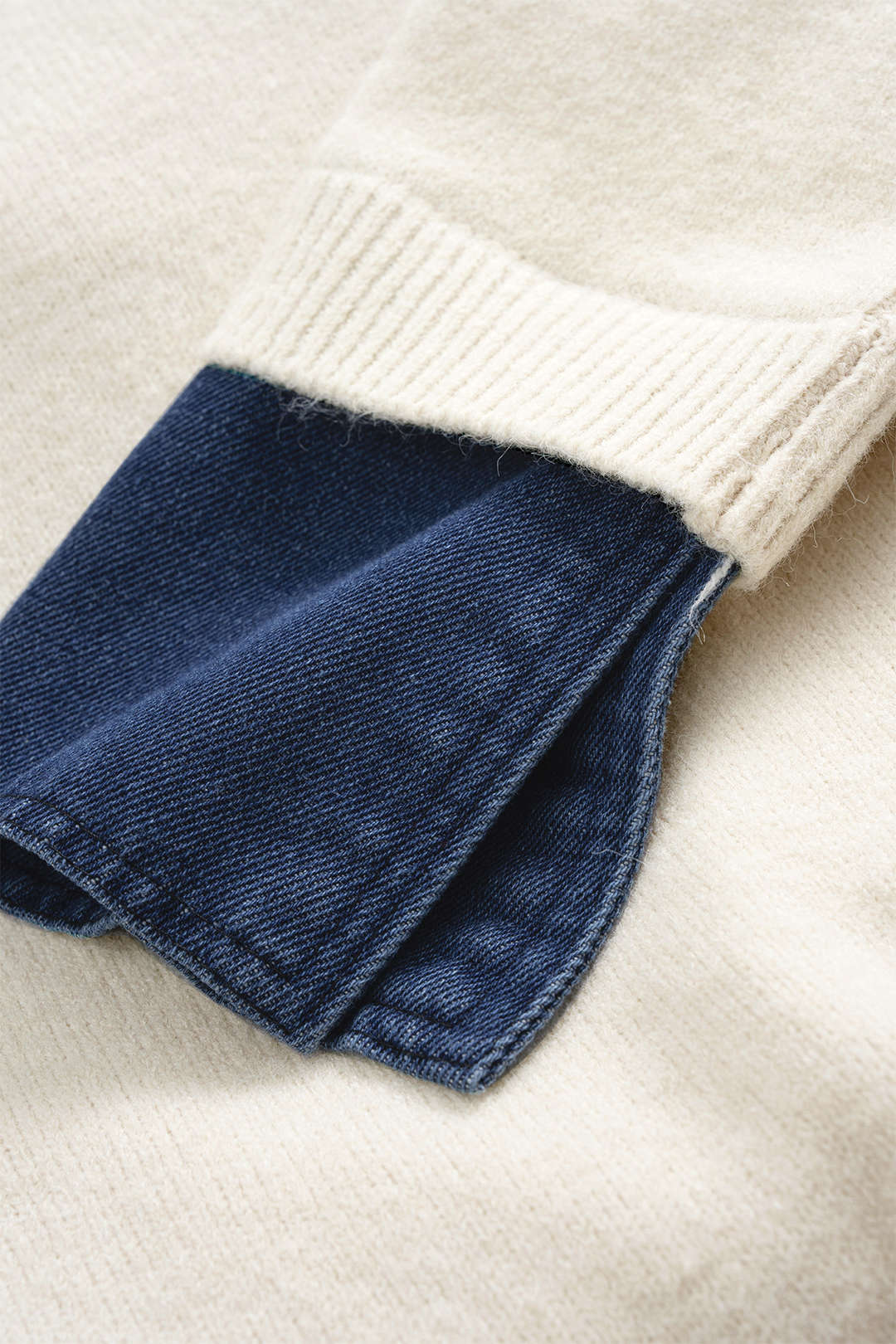 Sweater Patchwork Long-Sleeve Top - Image 6