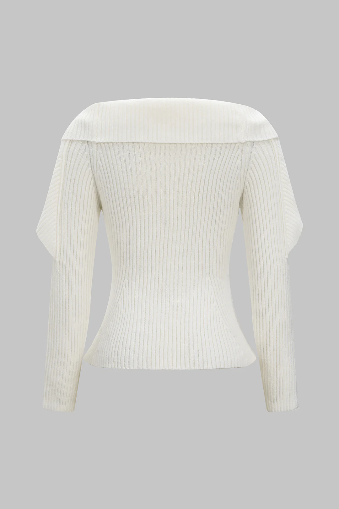 Knit Ribbed Long-Sleeve Top - Image 2