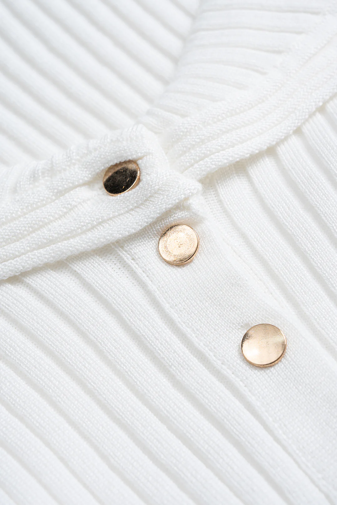 Ribbed Button Bell Sleeve Long-Sleeve Sweater Top - Image 3