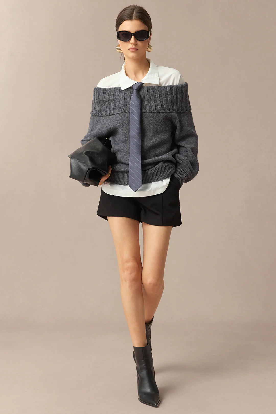 Knit Off Shoulder Long-Sleeve Top - Image 3