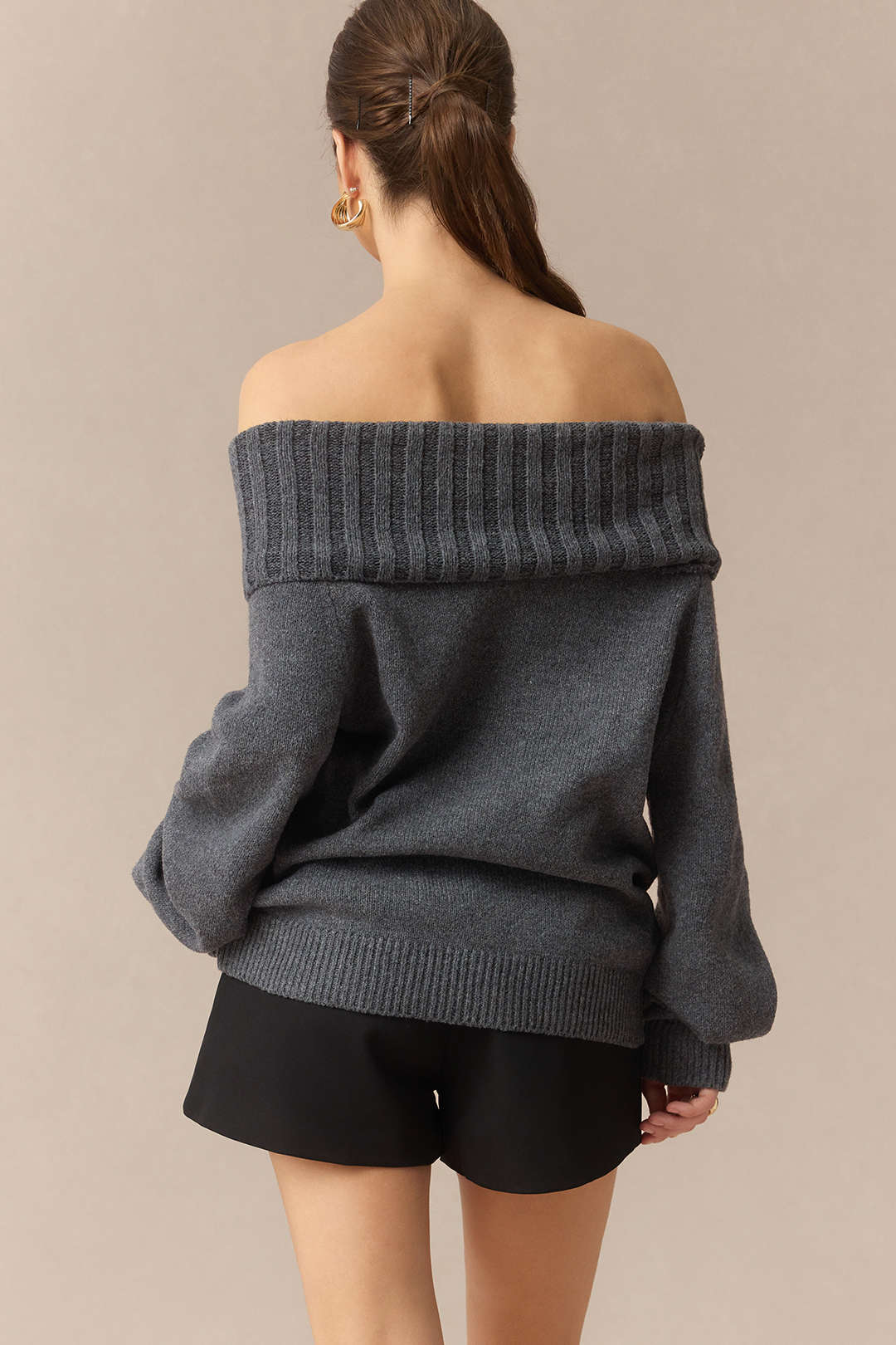 Knit Off Shoulder Long-Sleeve Top - Image 5