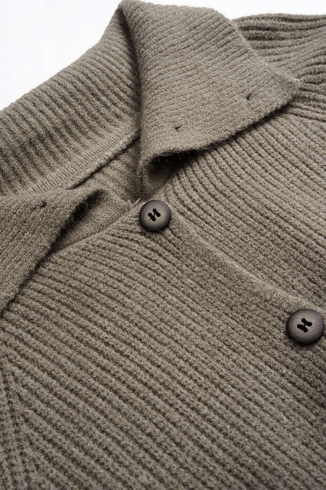 Knit Lapel Long-Sleeve Top - Image 3
