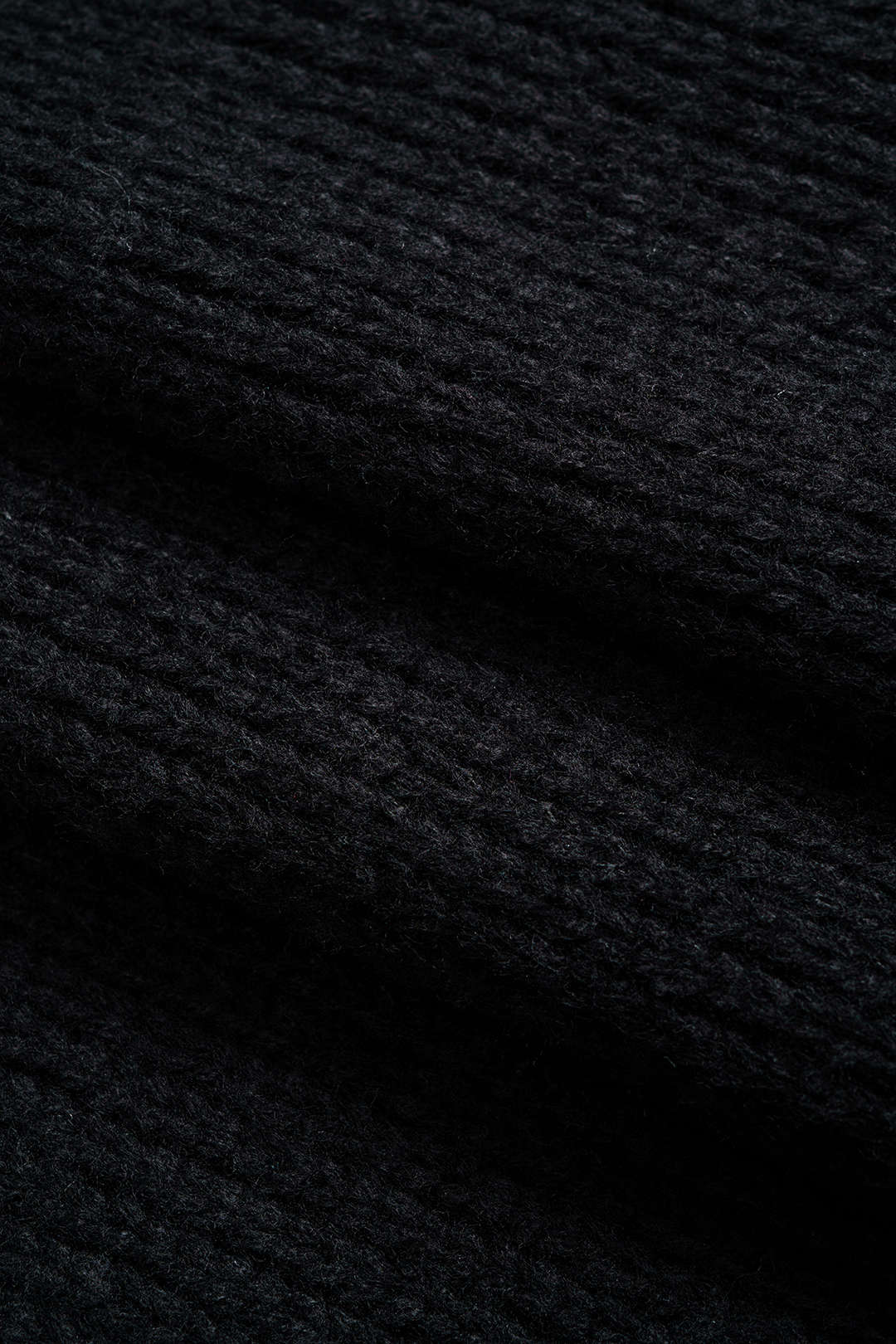 Knit Round Neck Contrast Long-Sleeve Top - Image 4