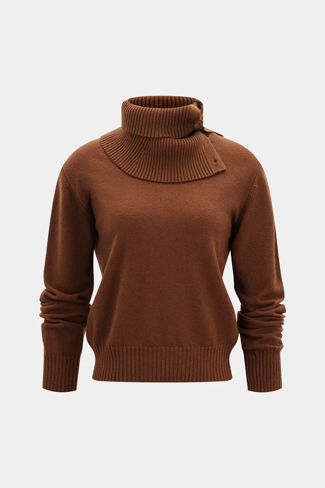 Knit Turtleneck Long-Sleeve Top