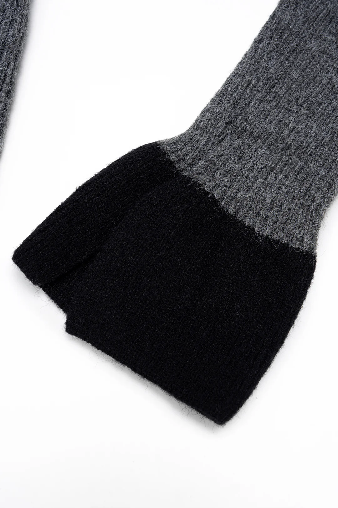 Knit Button Contrast Long-Sleeve Top - Image 4