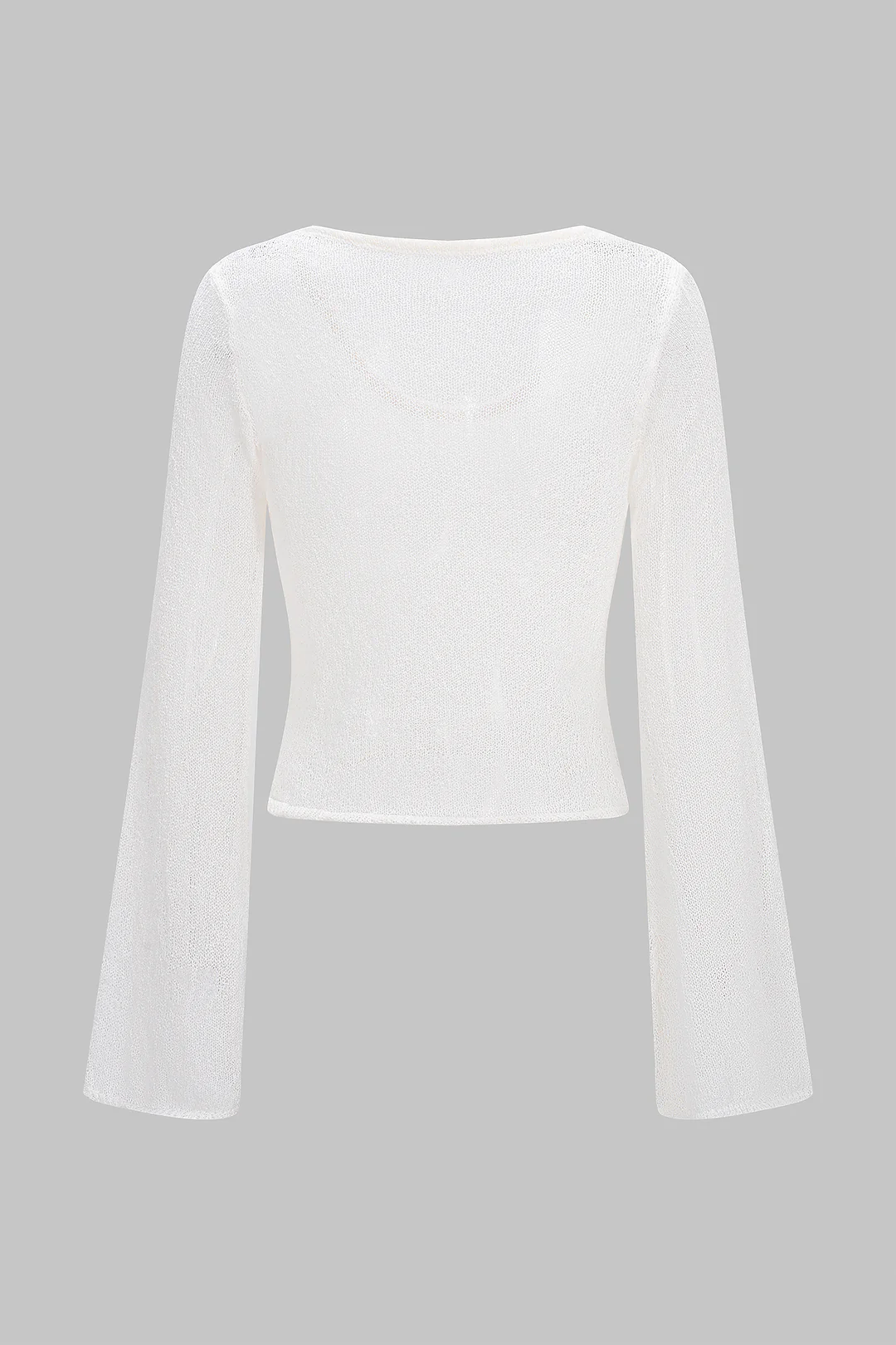 Knit Cut Out Long-Sleeve Top - Image 4