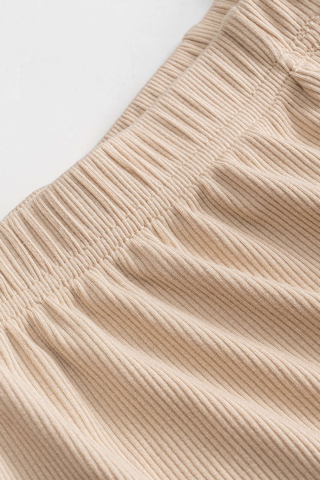 Solid Round Neck Long Sleeve Top And Shorts Set - Image 3
