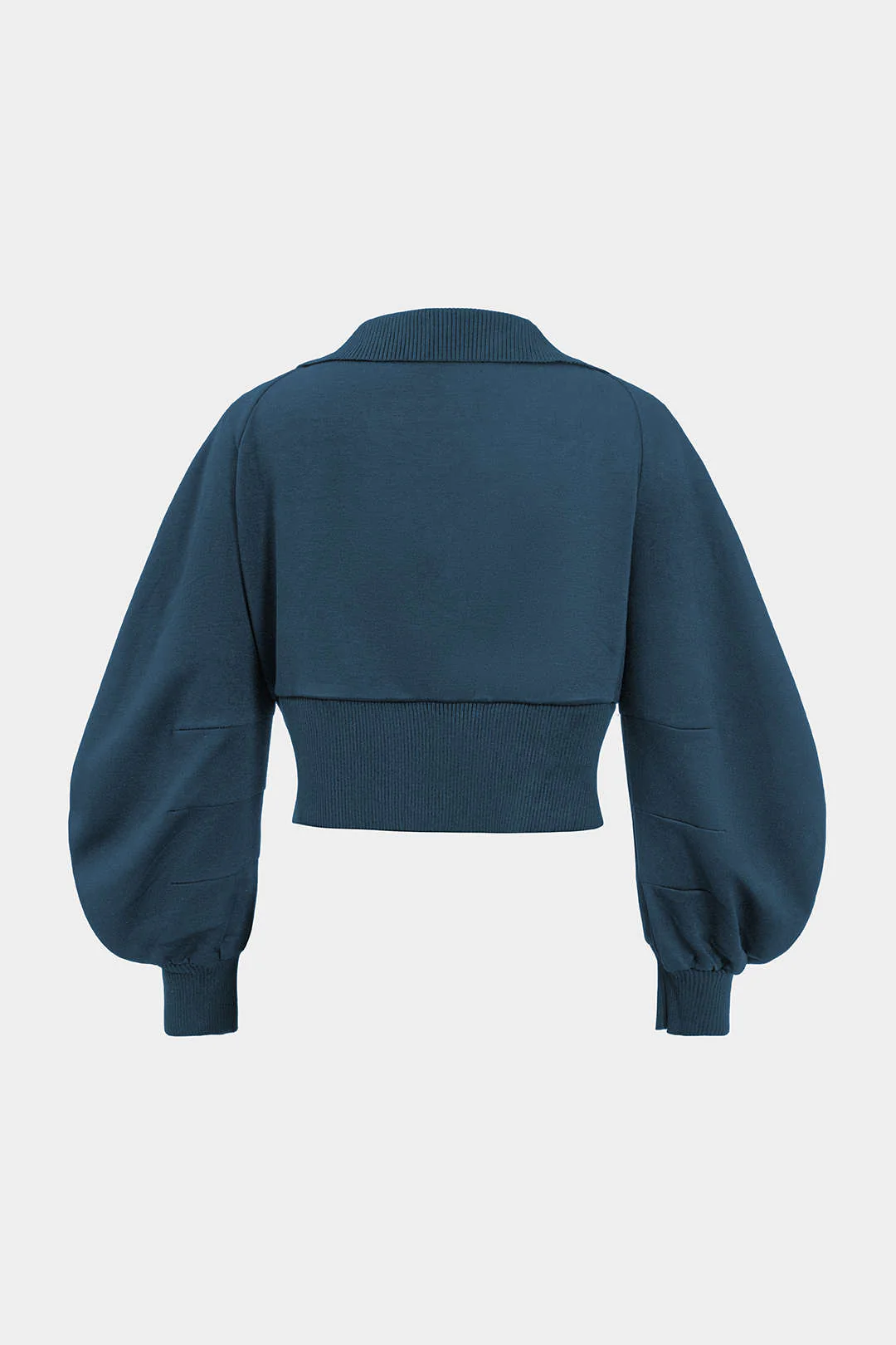 Patchwork Zipper Denim Outerwear Jacket - Image 12