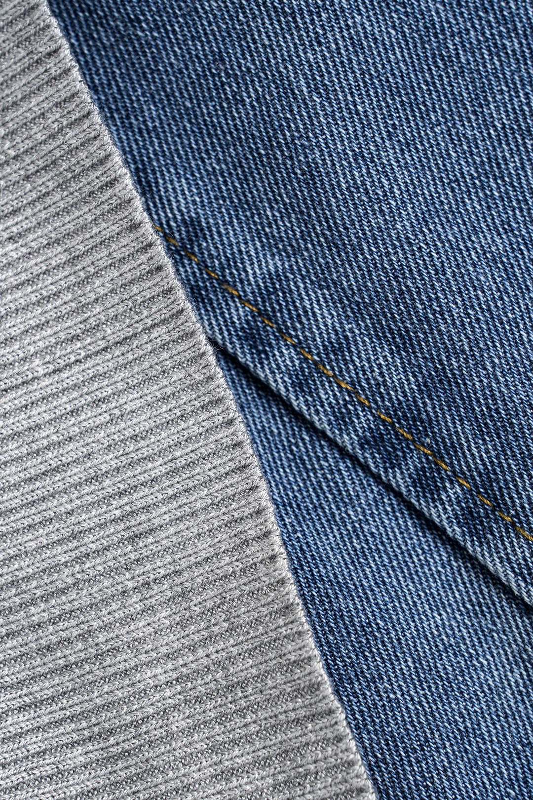 Patchwork Zipper Denim Outerwear Jacket - Image 7