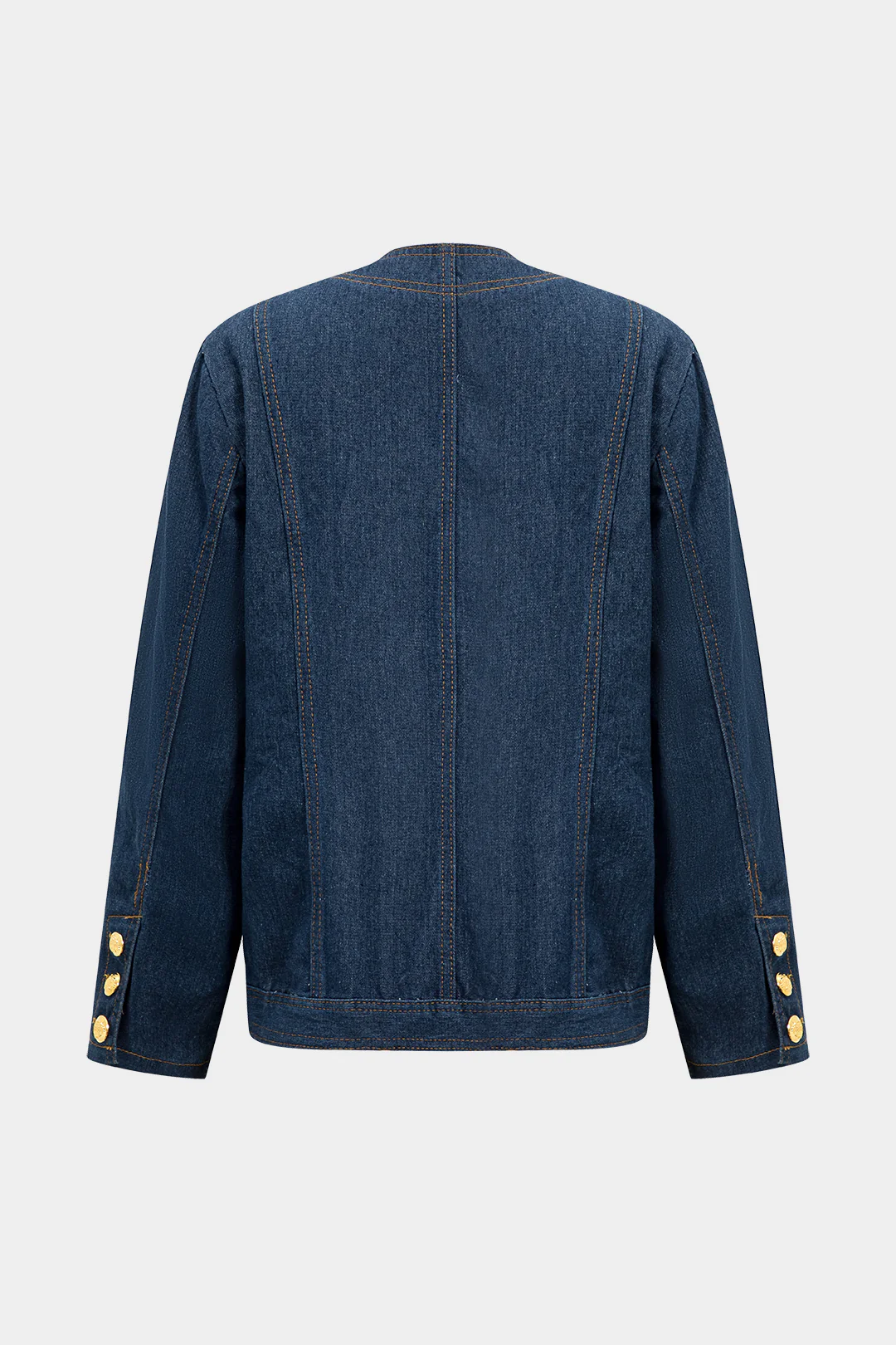 Denim Button Pocket Outerwear - Image 2