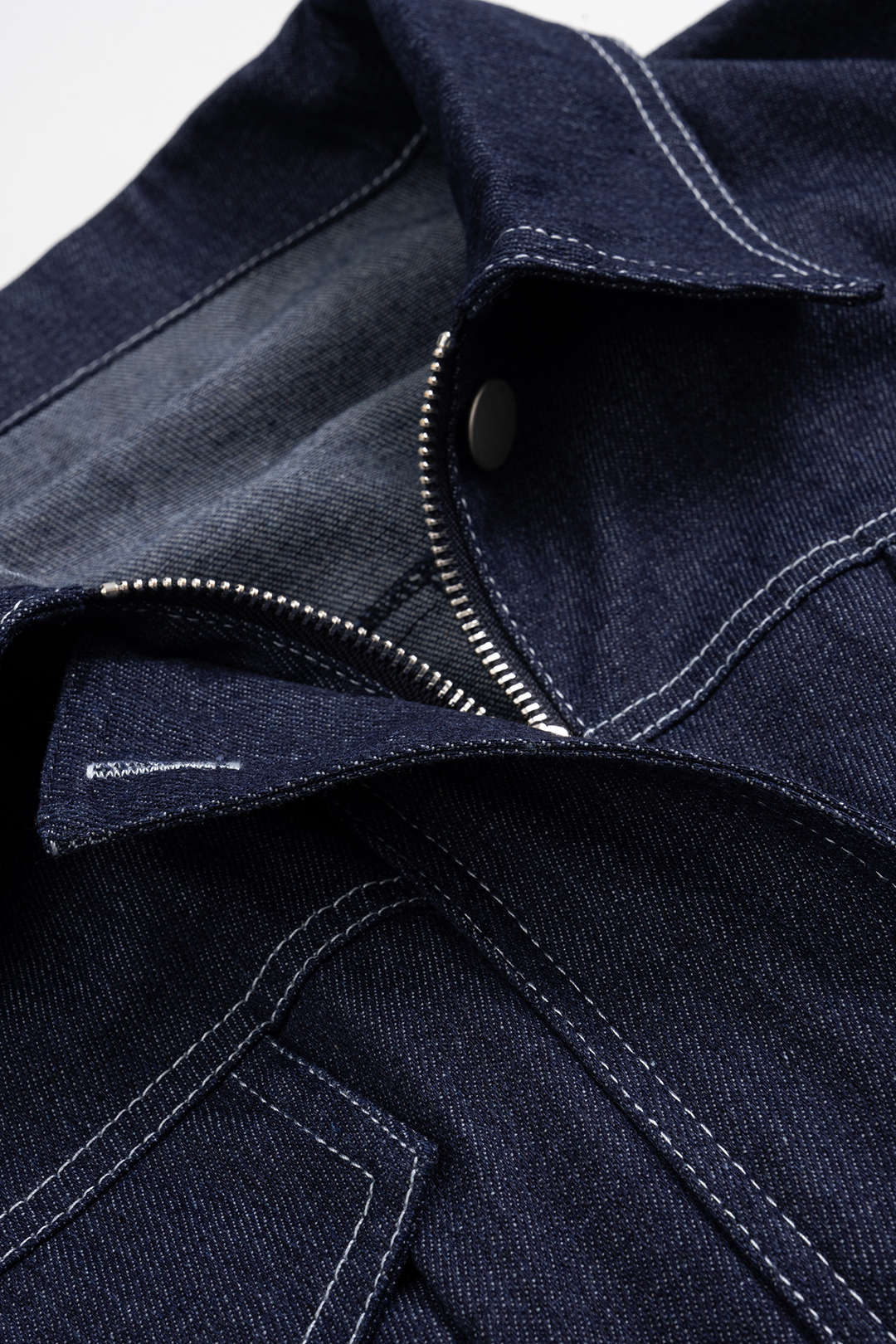 Denim Pleated Outerwear - Image 8