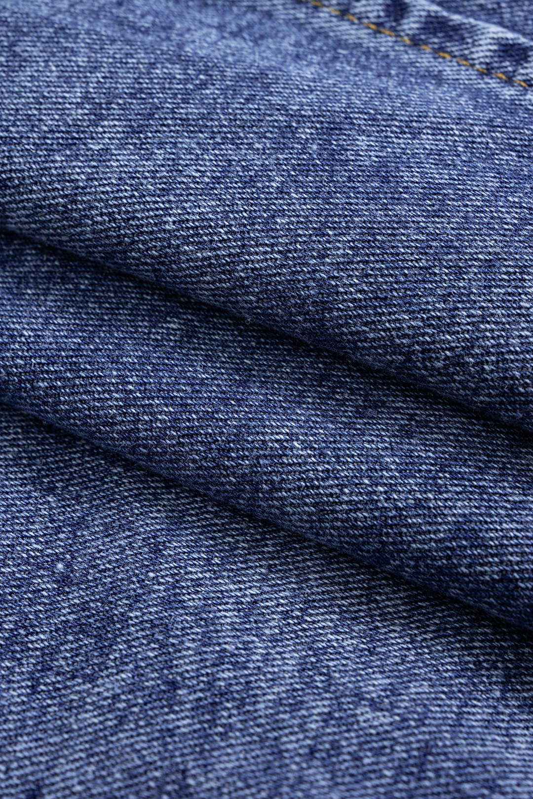 Denim Contrast Button Frayed Jacket - Image 4