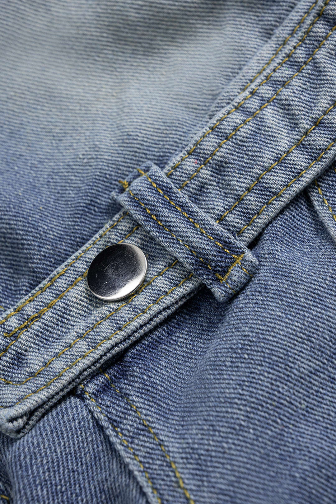 Denim Washed Button Jacket - Image 3