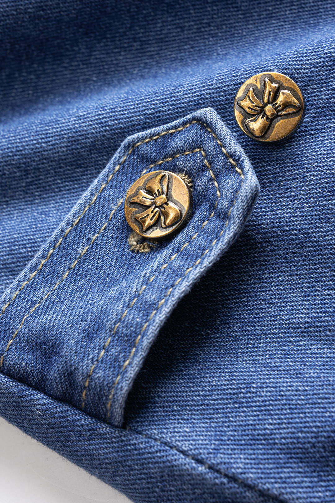 Denim Button Pocket Outerwear - Image 3