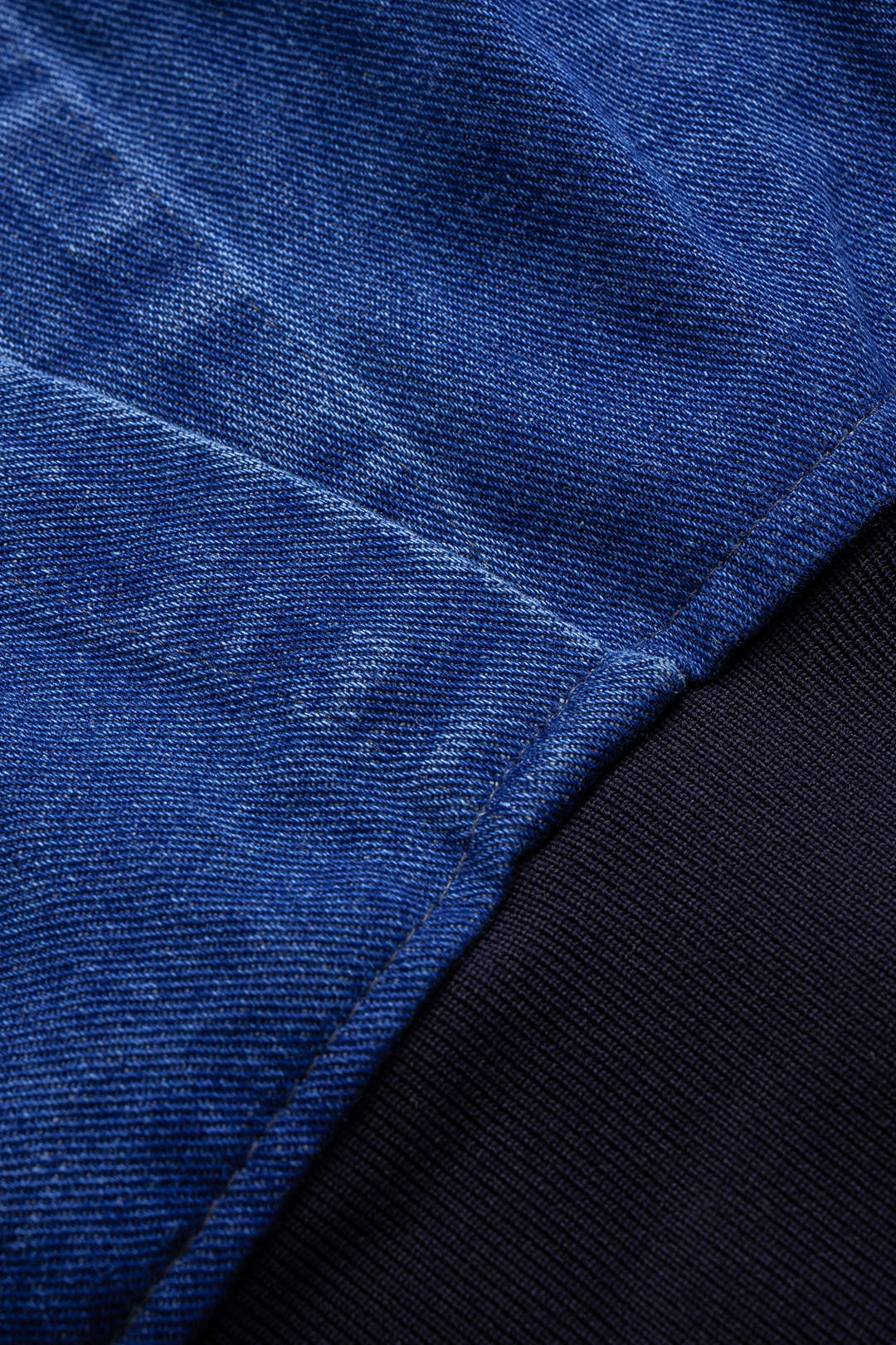 Denim Patchwork Hooded Outerwear - Image 3