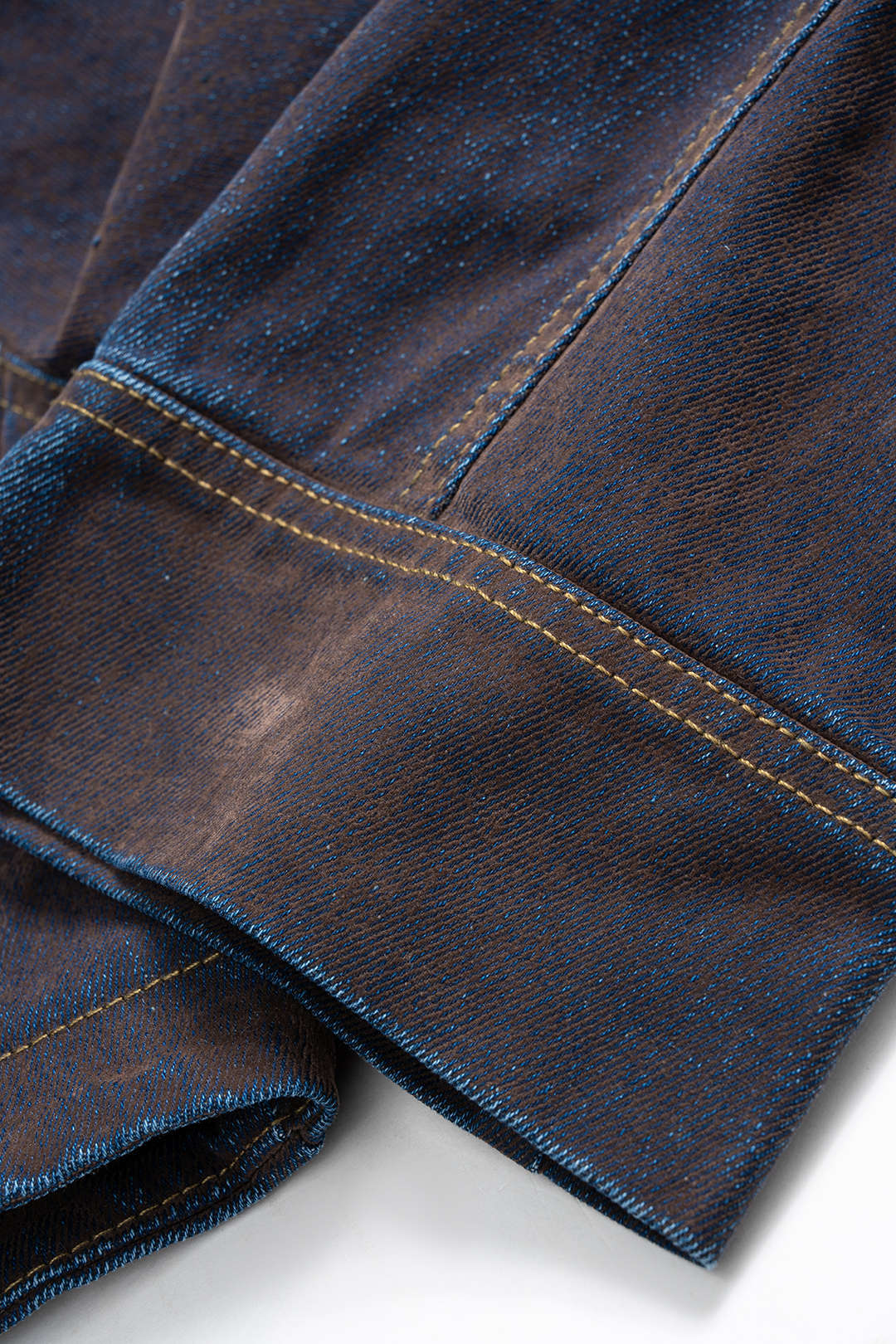 Denim Button Shoulder Pads Outerwear - Image 5