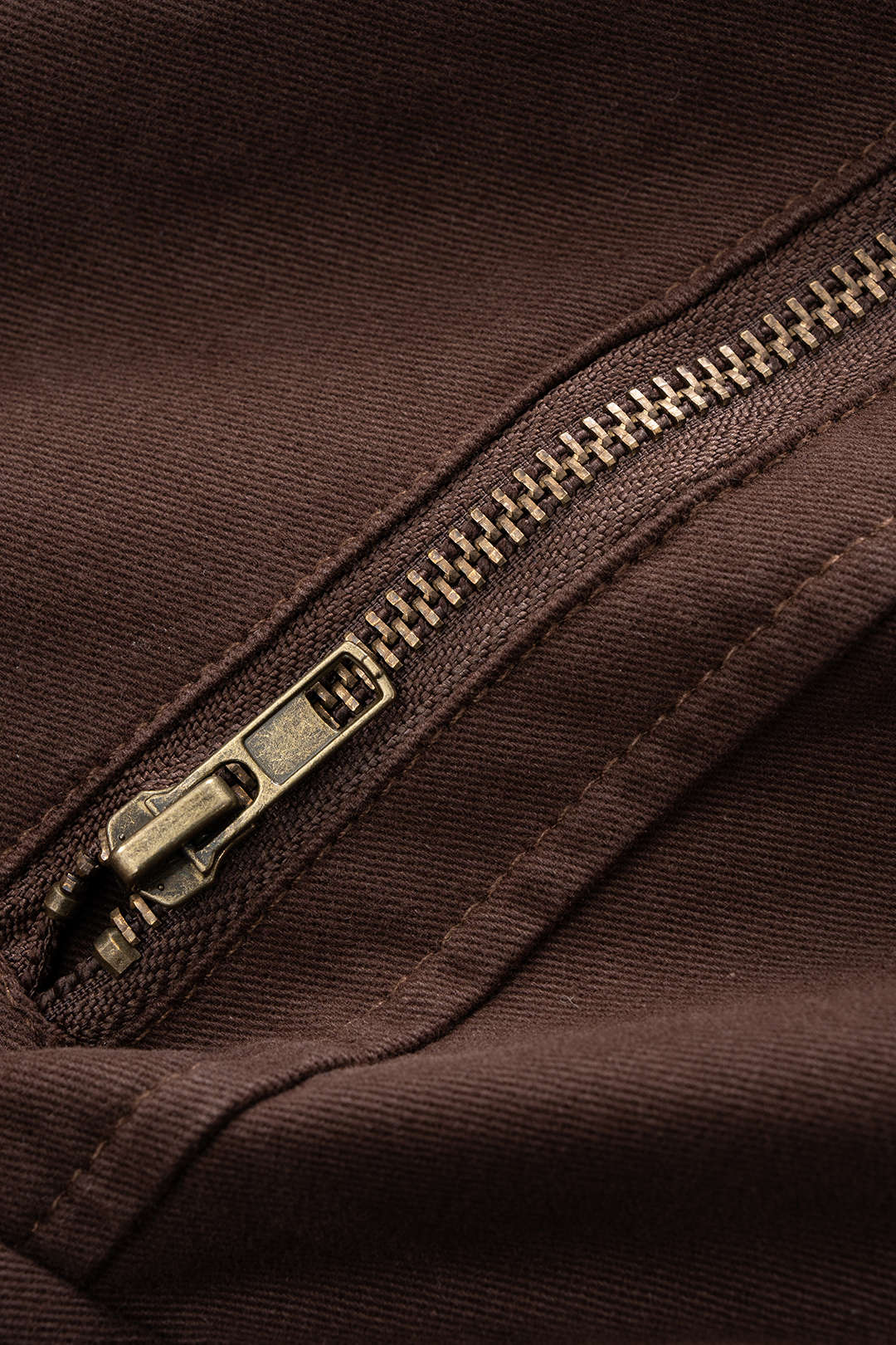 Denim Button Zipper High collar Outerwear - Image 2
