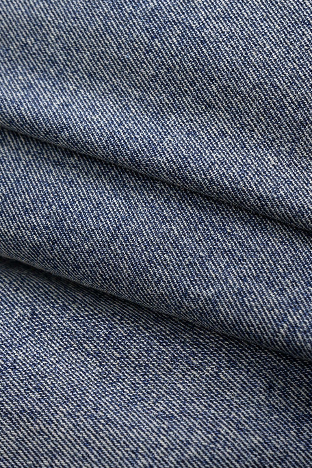 Denim Patchwork Faux Fur Pocket Outerwear - Image 6
