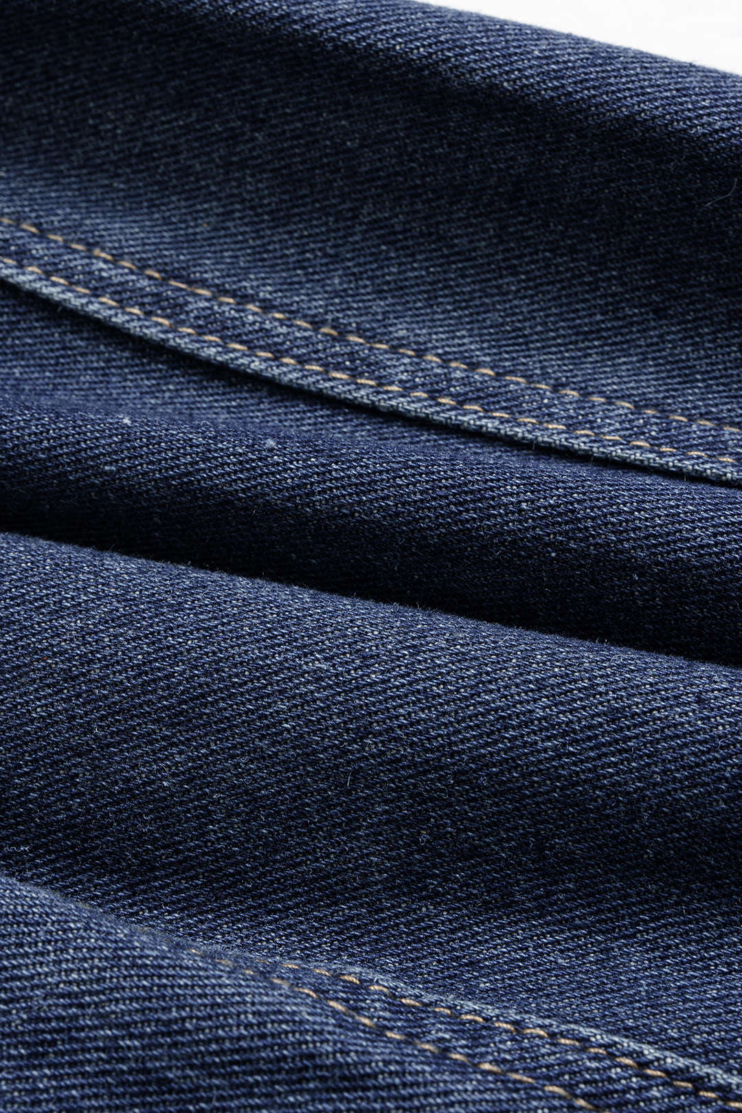 Denim Crossed Tie-Back Asymmetrical Outerwear - Image 5